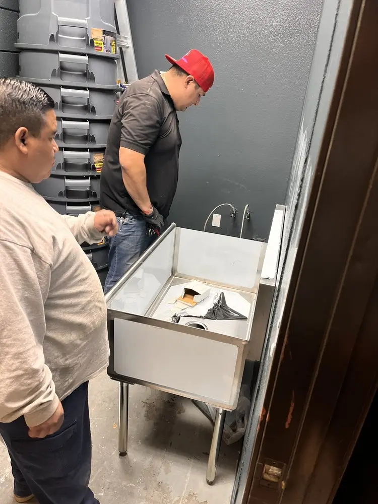 Commercial plumbing and sink installation in Loop